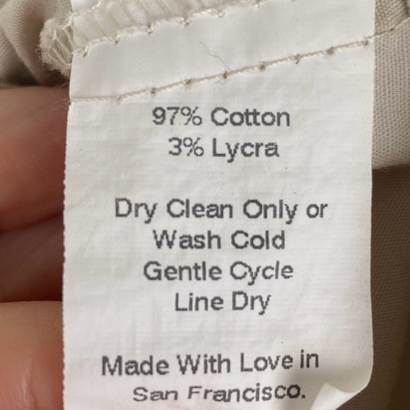 SUNHEE MOON Drawstring Khaki Cropped Pants - Picture 7 of 7